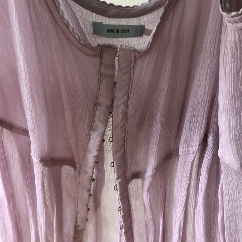 Lovely lavender transparent shirt, size M - Picture 3 of 4